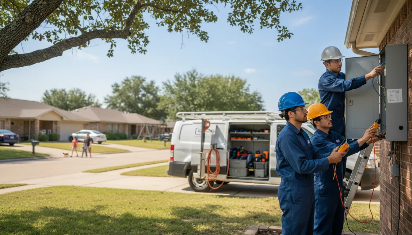 Certified electrician providing emergency electrical services in Aldrich, MN